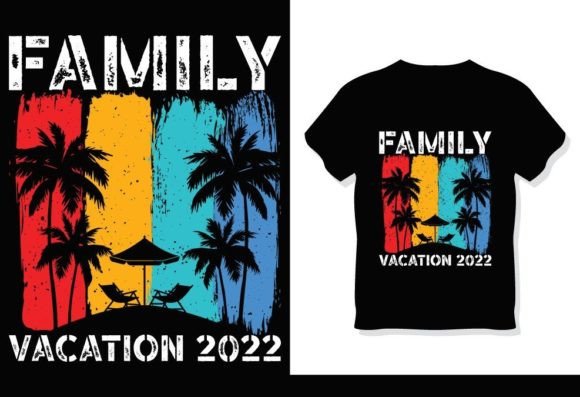 Family Vacation 2022 Retro Vintage Shirt: A Versatile Design for Creative Projects