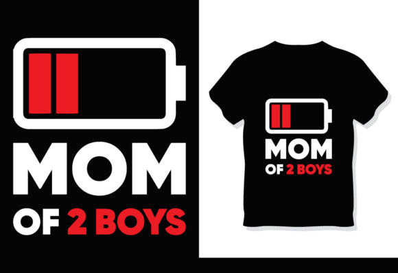 Mom Boys Mother's Day T-Shirt: A Versatile Design for DIY Enthusiasts and Entrepreneurs