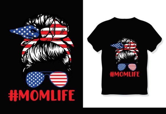 Mom Life 4th July T-Shirt Design: A Versatile DIY Asset
